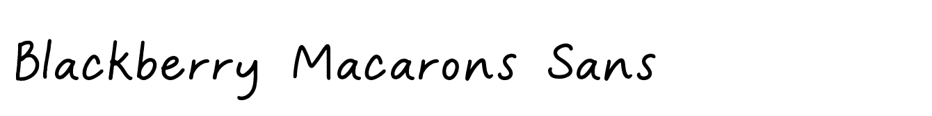 Blackberry Macarons Sans